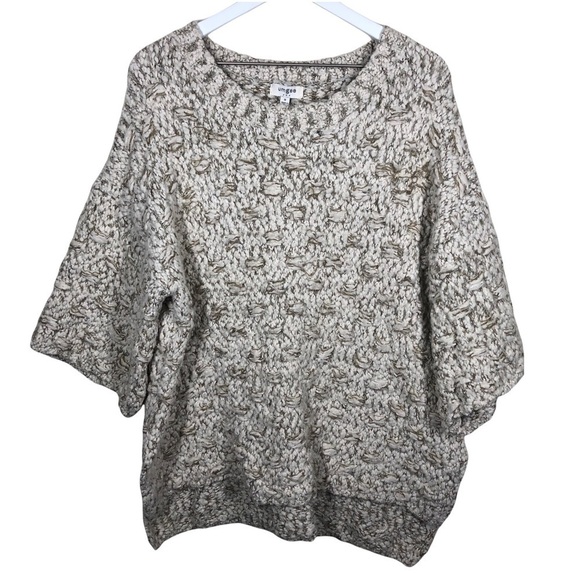 Umgee Chunky Knit Basket Weave Fuzzy Oversized Sweater Size Medium - Picture 2 of 10